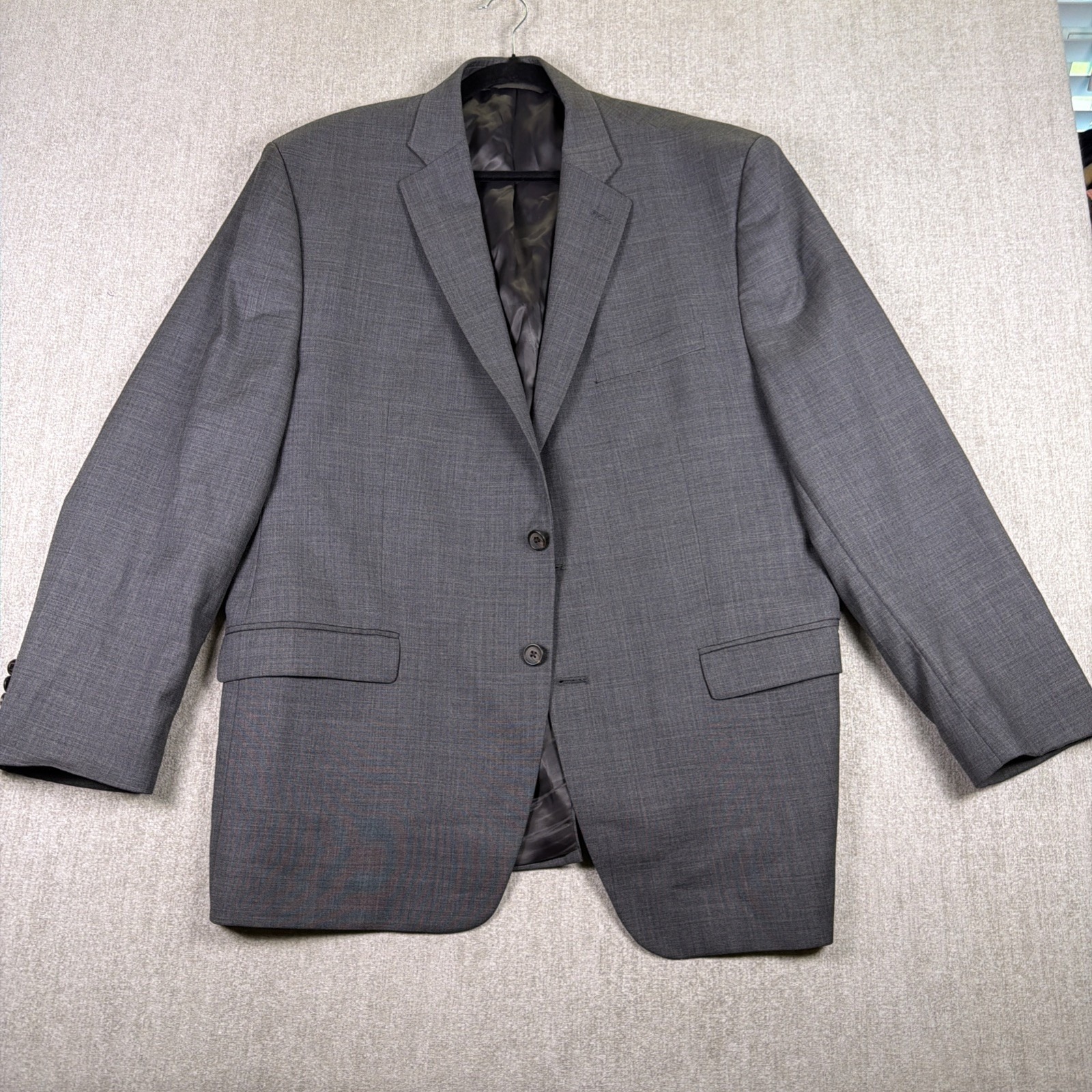 Lauren Ralph Lauren Blazer Men Sz 48r Gray 100% Wool Sport Coat 2 Button Casual